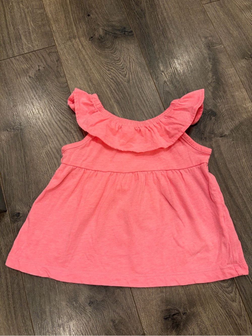 🎀4/$15🎀 Carter’s 2-Piece Neon Ruffle Top & Striped Short Set - Picture 4 of 6